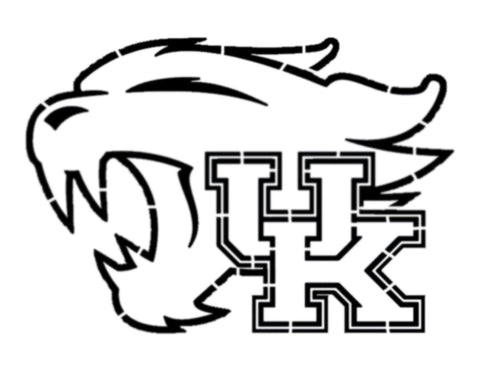 UK University of Kentucky Wildcats - Stencil